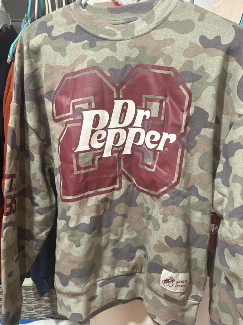Dr Pepper Camo Pullover Jacket - Green Camo